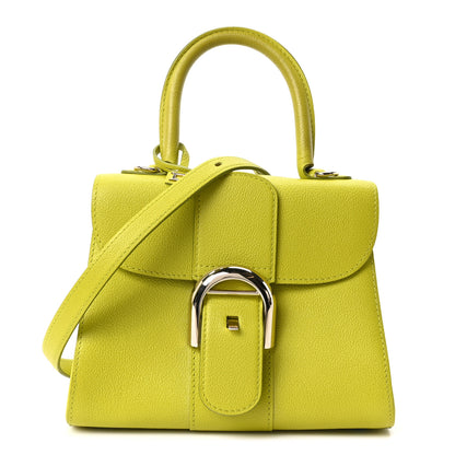 Delvaux Grained Rodeo Calfskin Mini Brillant Satchel Absinthe Lime 1 of 11
