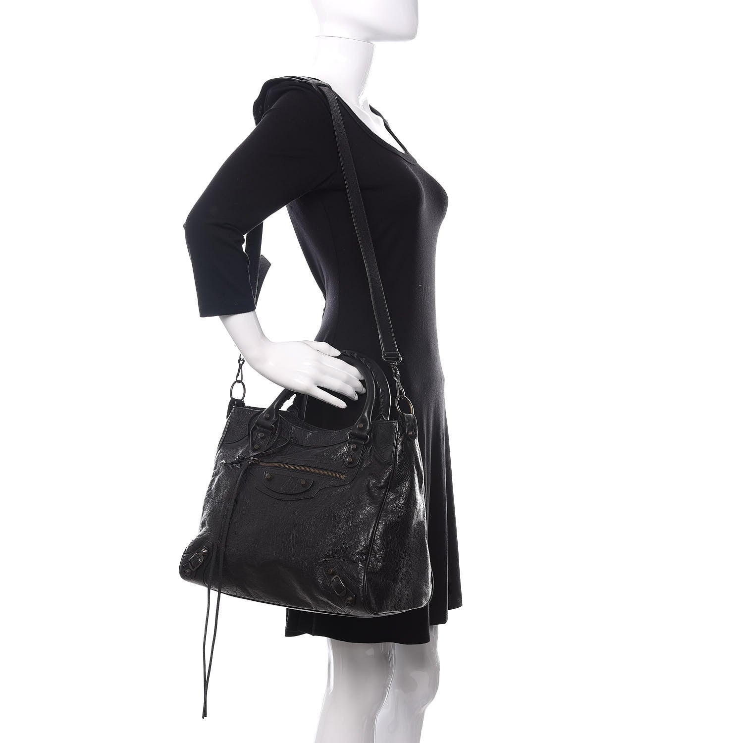 Balenciaga Agneau Classic Hardware Velo Black 2 of 9