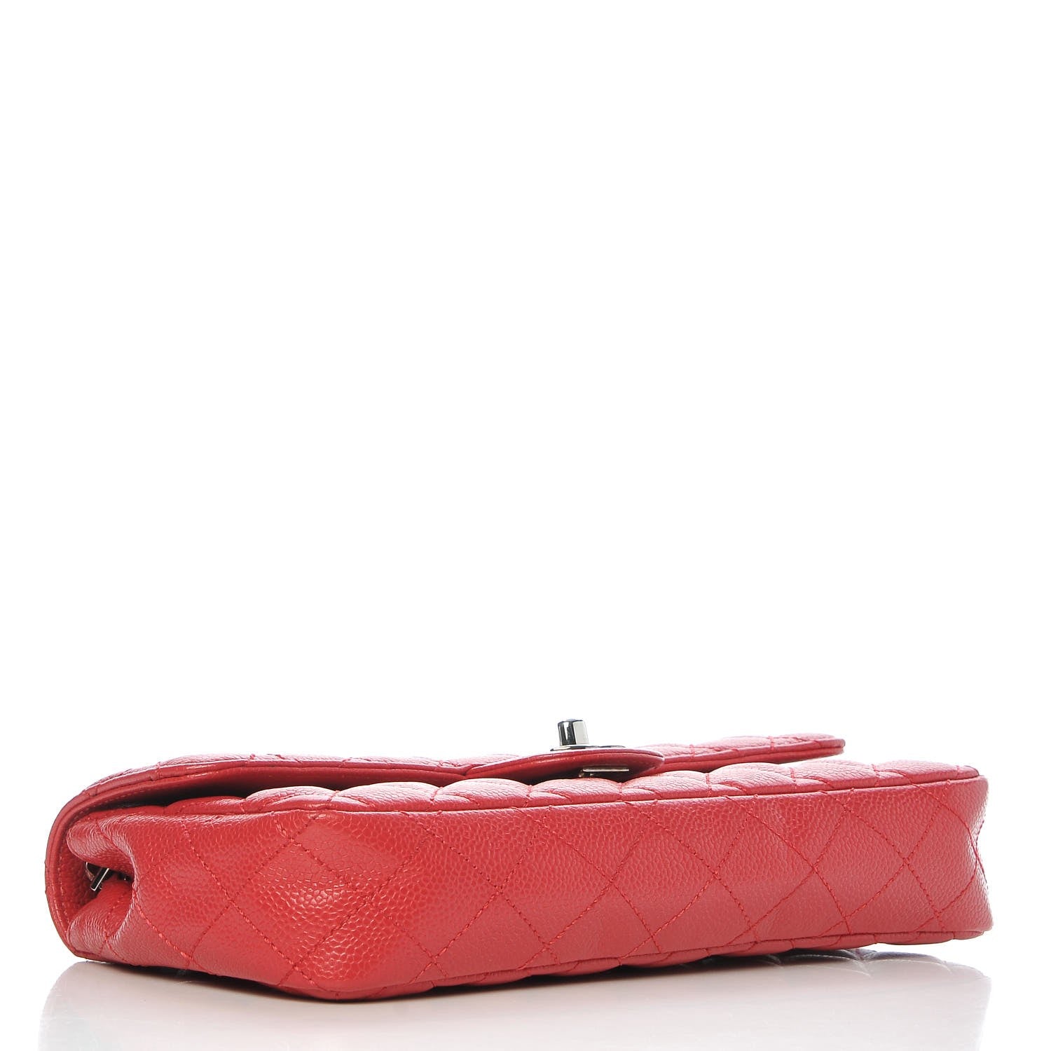 Chanel Caviar Quilted East West Flap Dark Pink 7 of 9