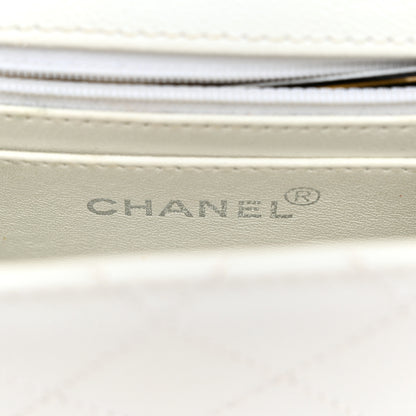 Chanel Caviar Quilted Mini Square Flap White 6 of 13
