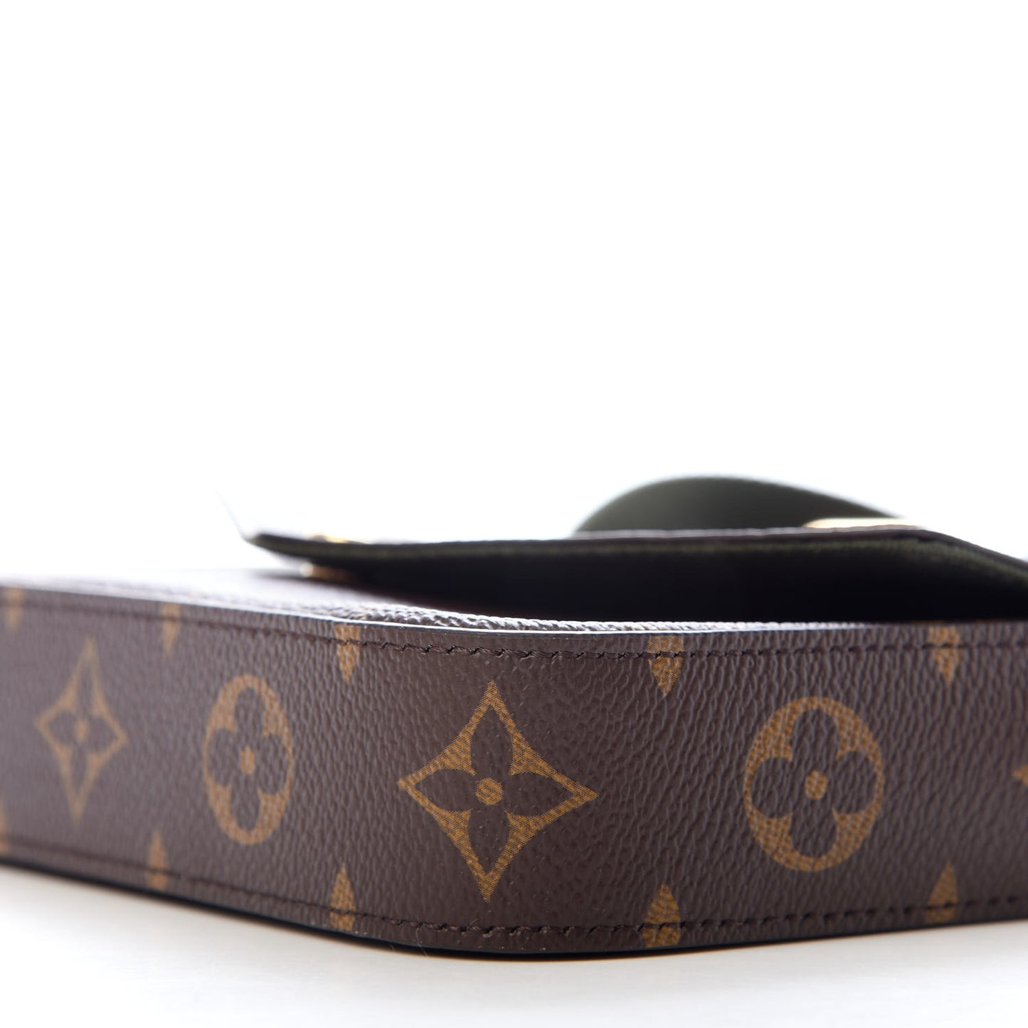 Monogram Felicie Strap & Go Kaki