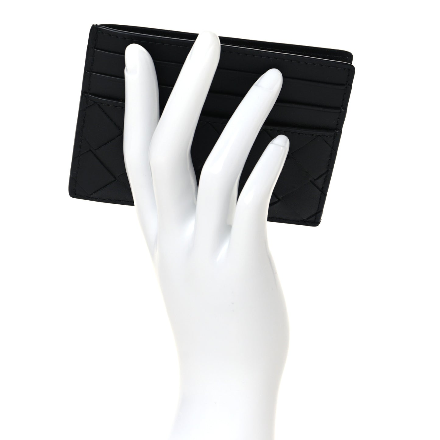 Intrecciato Card Holder Black
