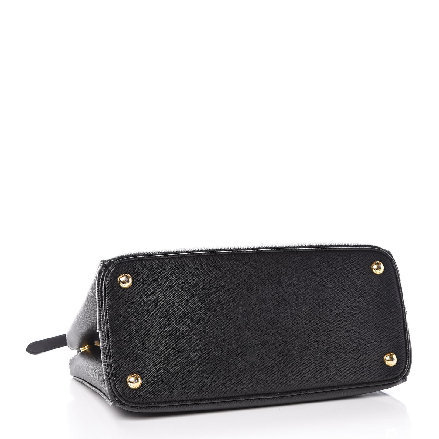 Saffiano Small Galleria Double Zip Tote Black