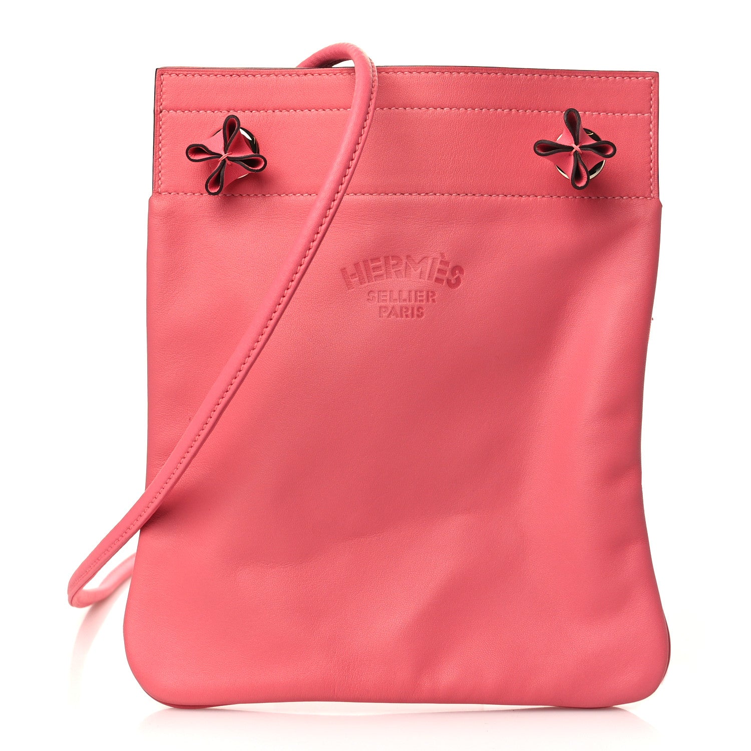 Hermes Milo Lambskin Swift Mini Aline Rose Azalee 1 of 8