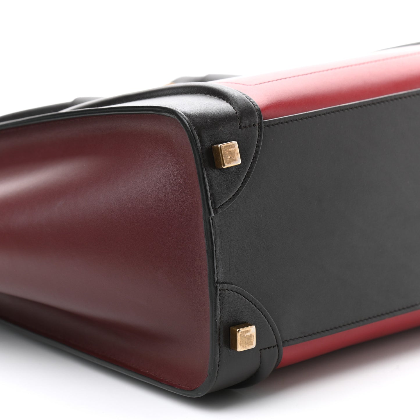 Smooth Calfskin Micro Tri-Color Luggage Micro Red
