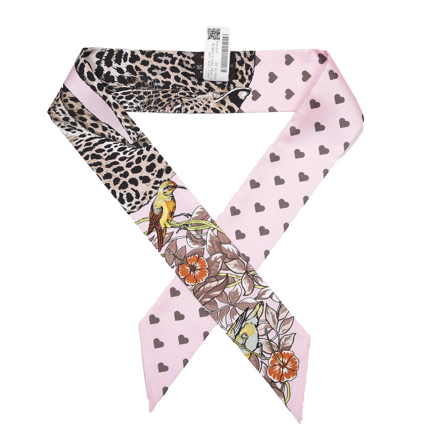 Silk Jungle Love Love Twilly Rose Pale Etoupe