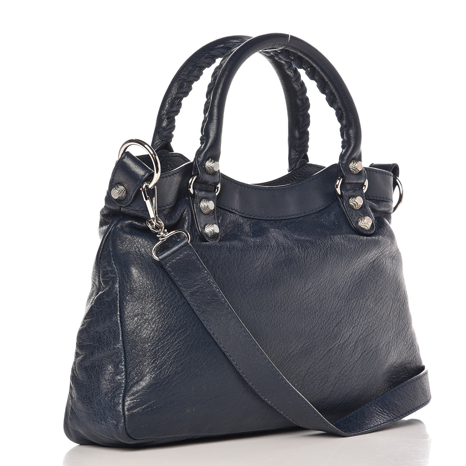 Balenciaga Agneau Giant 12 Silver Hardware Town Bleu Obscur 4 of 8