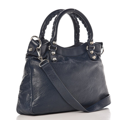 Balenciaga Agneau Giant 12 Silver Hardware Town Bleu Obscur 4 of 8