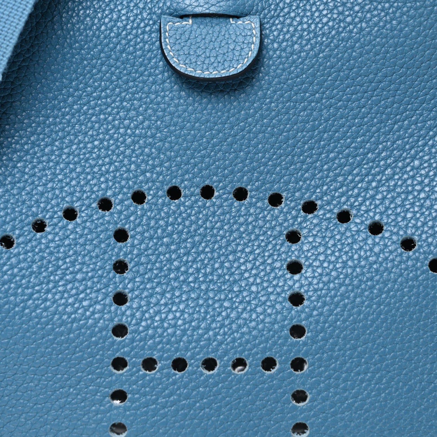 Hermes Taurillon Clemence Evelyne III GM Blue Jean 8 of 10