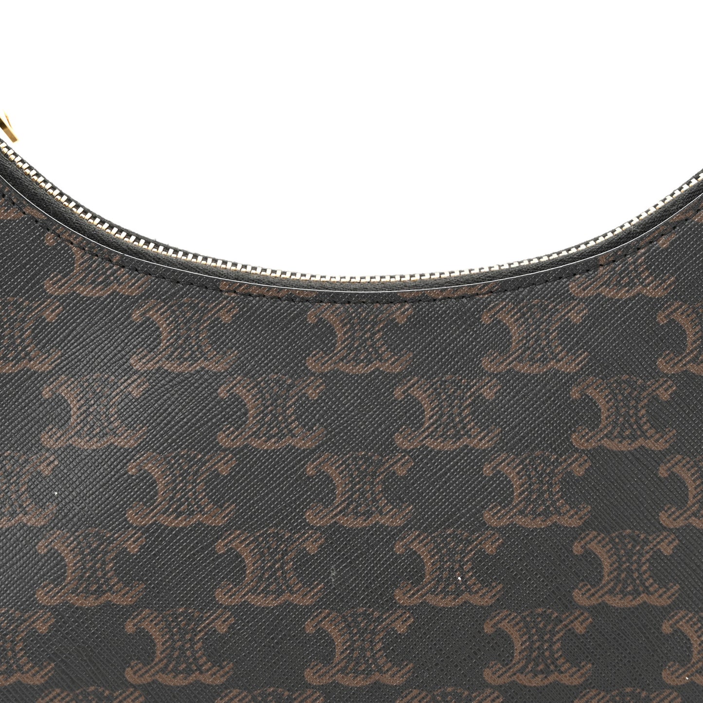 Triomphe Canvas Calfskin Ava Shoulder Bag Tan