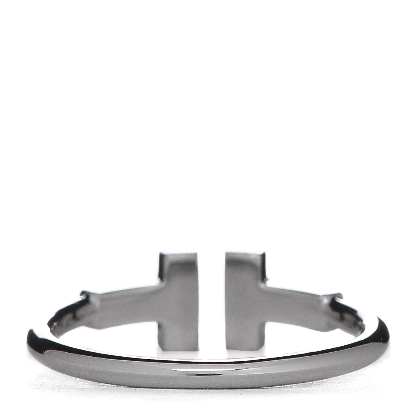 18K White Gold Diamond T Wire Ring 53 6.5