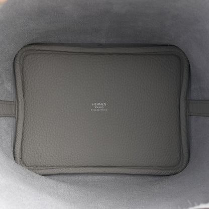 Hermes Taurillon Clemence Picotin Lock 18 PM Gris Perle 5 of 11