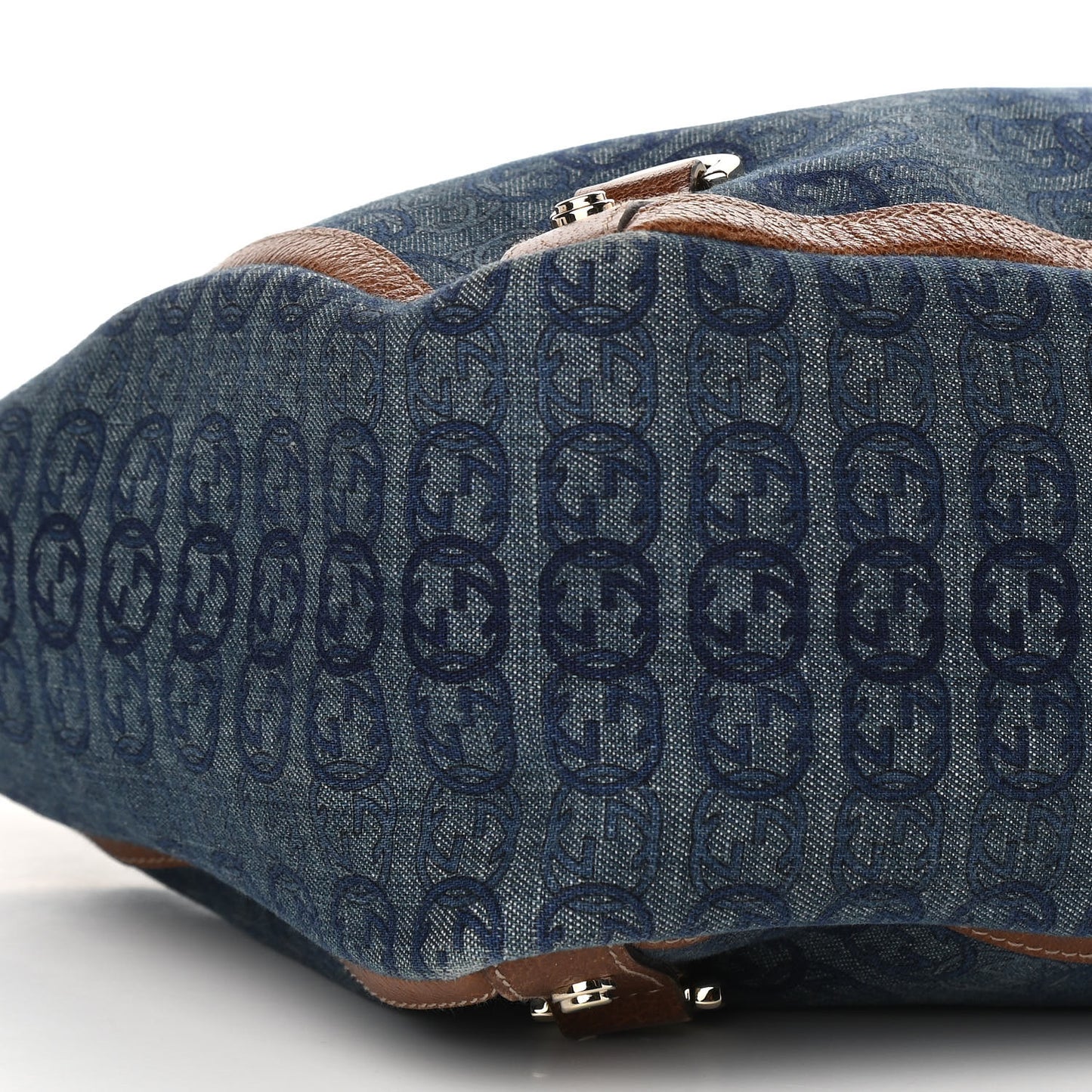 Denim GG Large Abbey Tote Blue