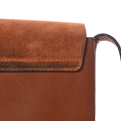 Chloe Suede Calfskin Small Faye Shoulder Bag Tobacco 11 of 13