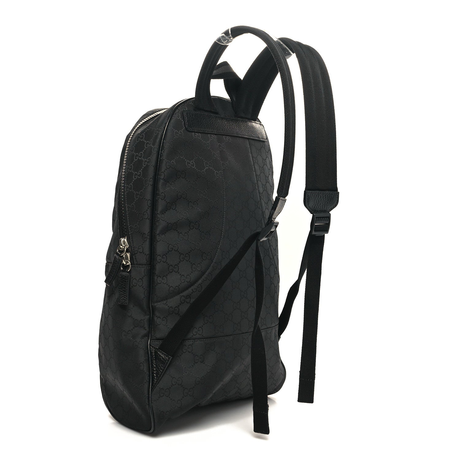 Gucci Nylon Monogram Slim Backpack Black 3 of 11