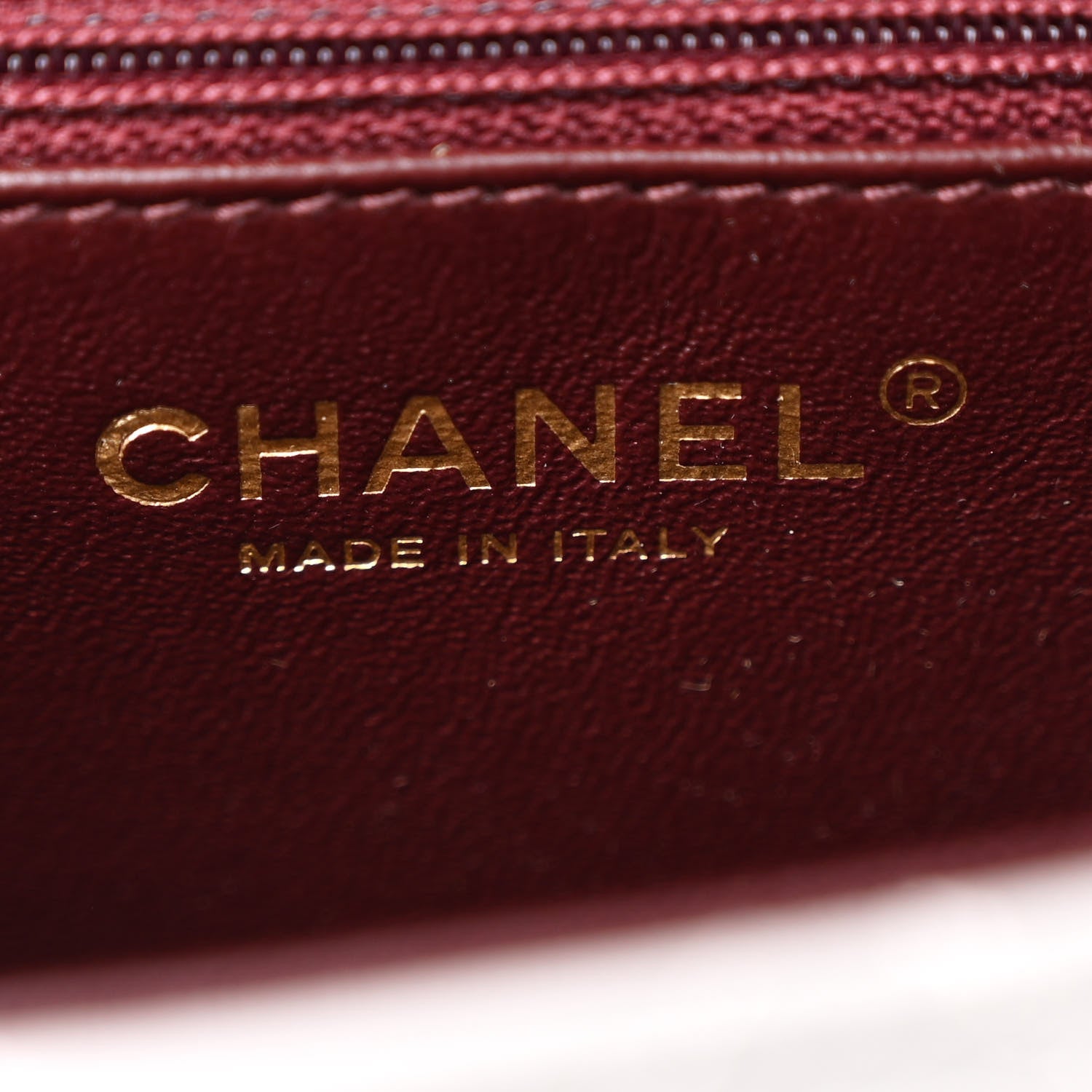 Chanel Lambskin Quilted Mini Two Tone Day Flap Grey Burgundy 6 of 11