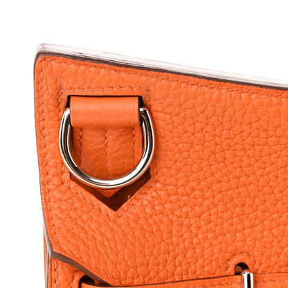 Hermes Taurillon Clemence Jypsiere 28 Orange 10 of 11