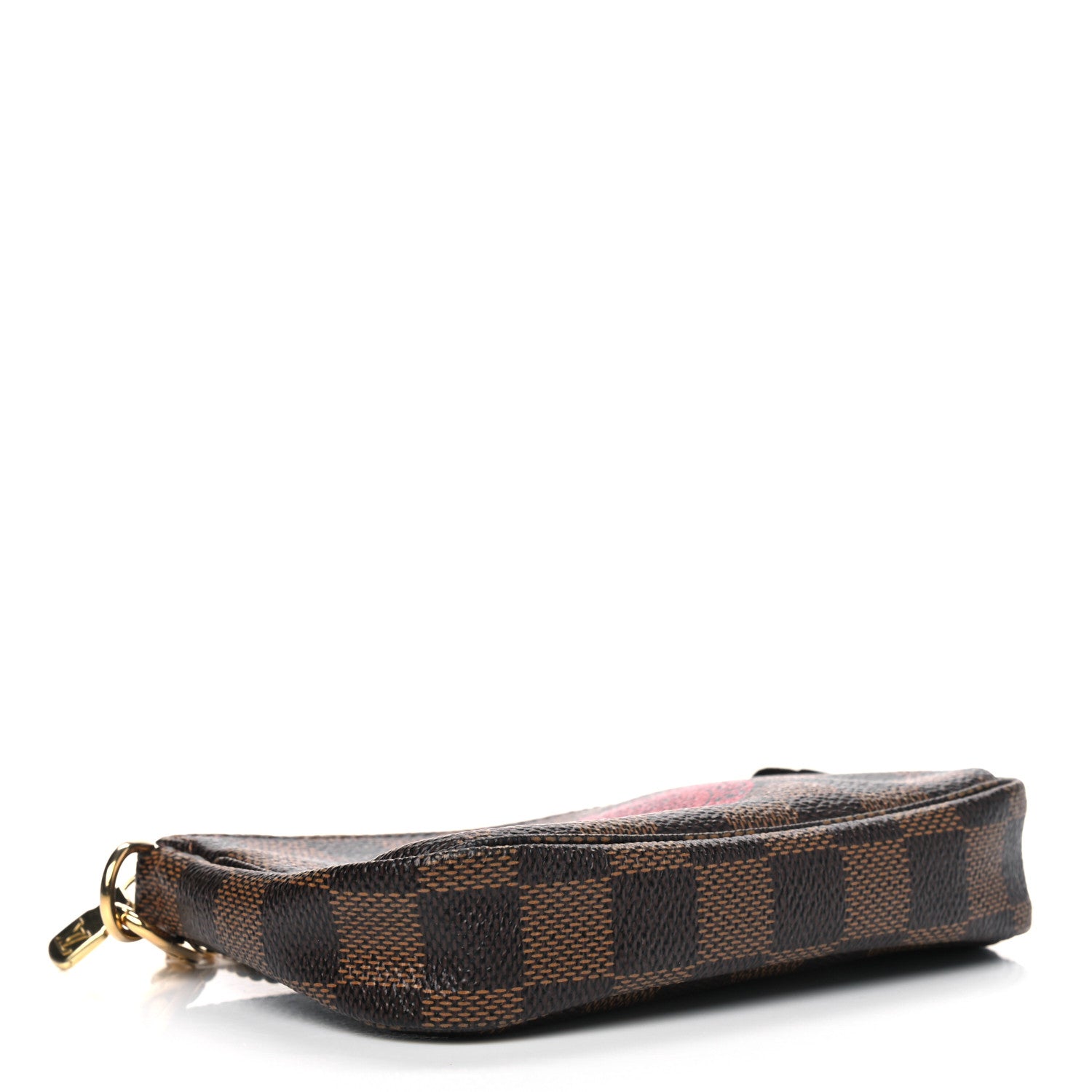 Louis Vuitton Damier Ebene Complice Trunks and Bags Mini Pochette Accessories Red 3 of 4
