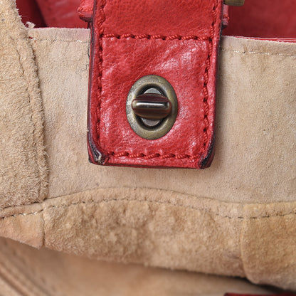 Fendi Calfskin Whipstitch Baguette Red 9 of 20