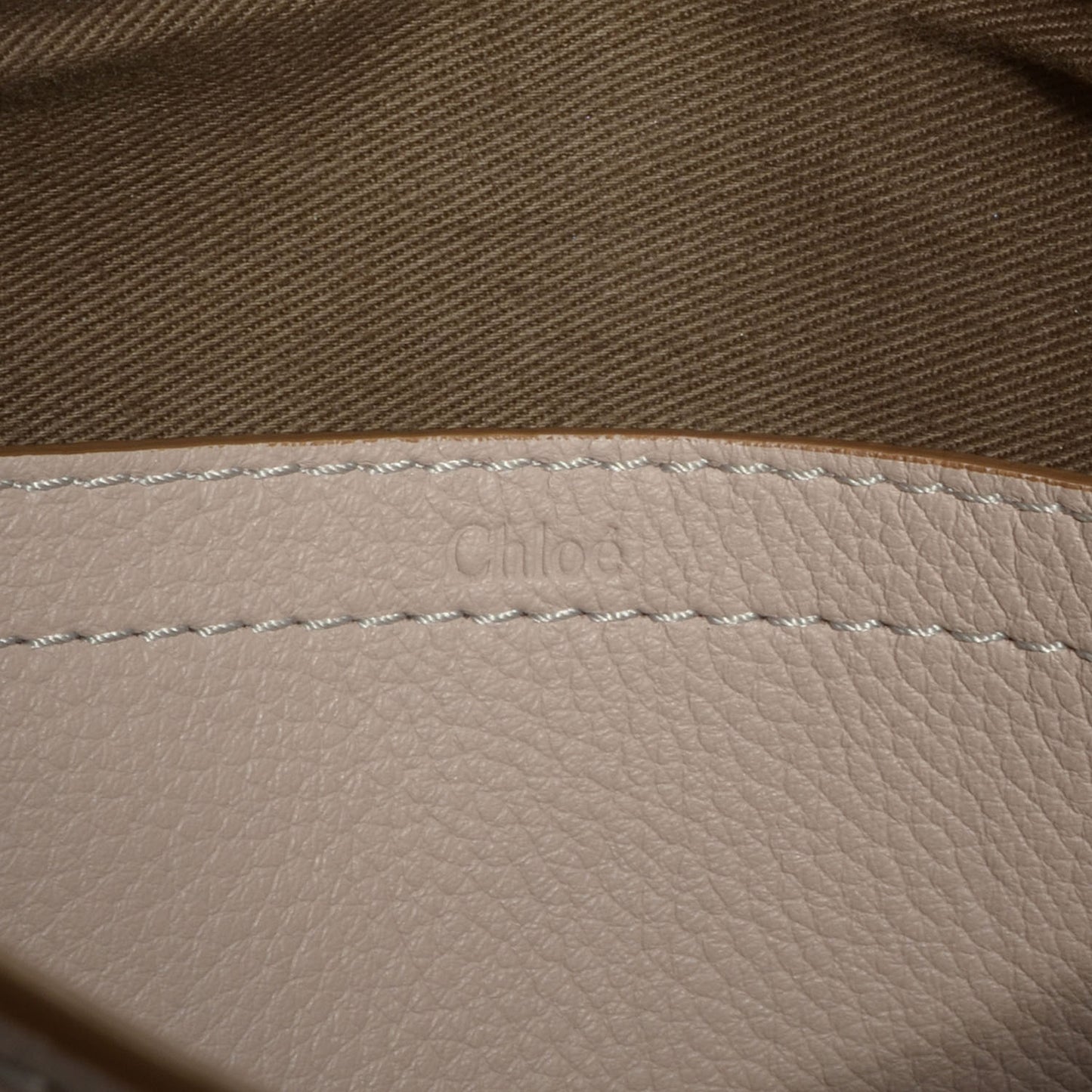 Grained Calfskin Medium Marcie Saddle Bag Nude