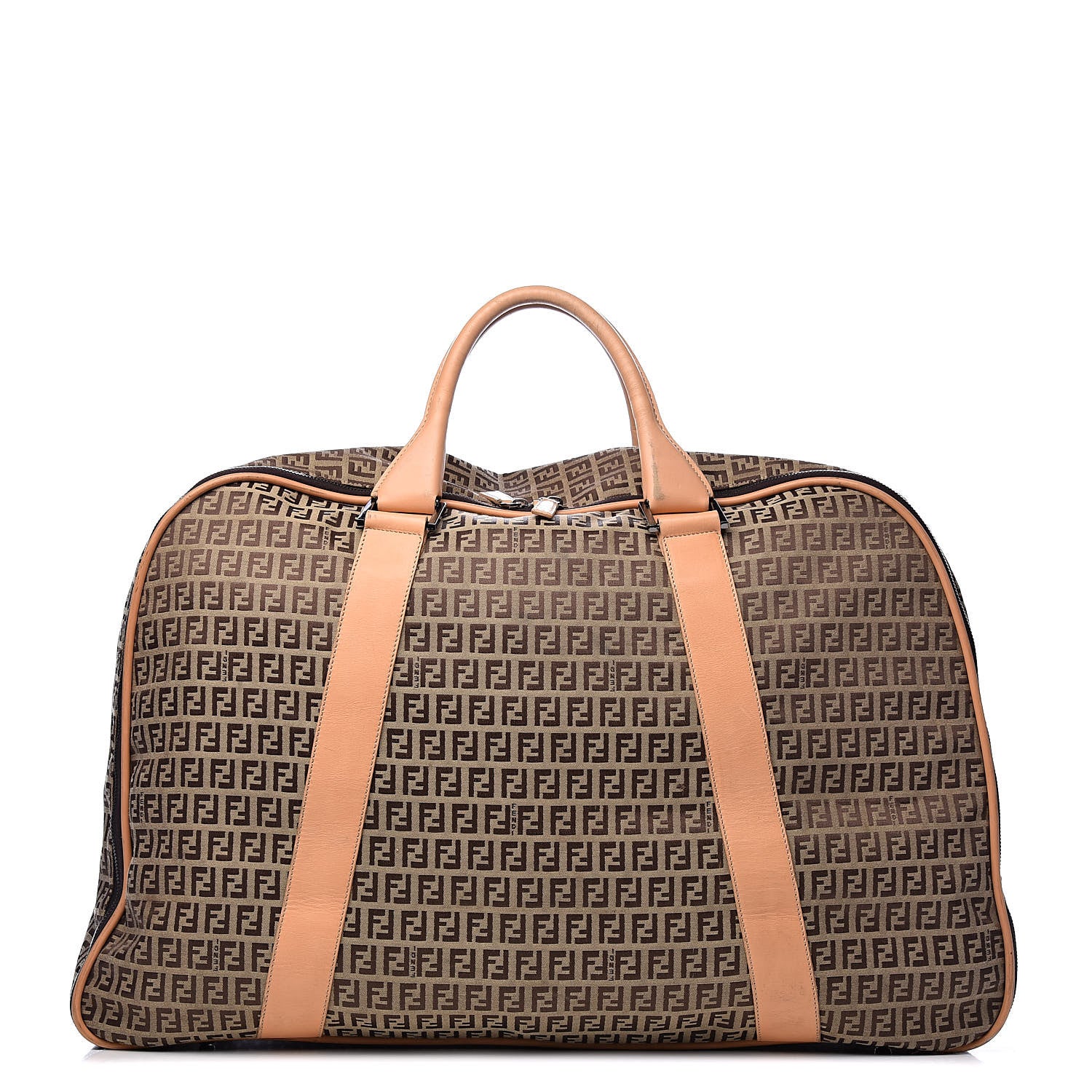 Fendi Zucchino Large Travel Bag Tan 1 of 21