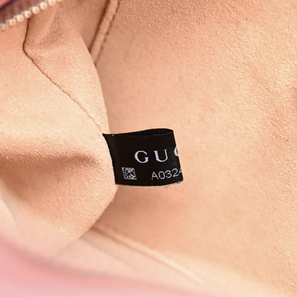 Gucci Calfskin Matelasse Small GG Marmont Chain Shoulder Bag Wild Rose 8 of 15