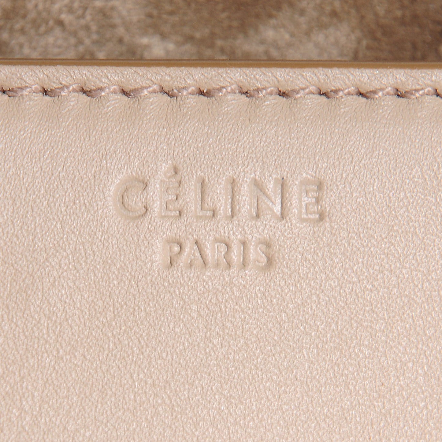 Supple Calfskin Medium Phantom Luggage Beige