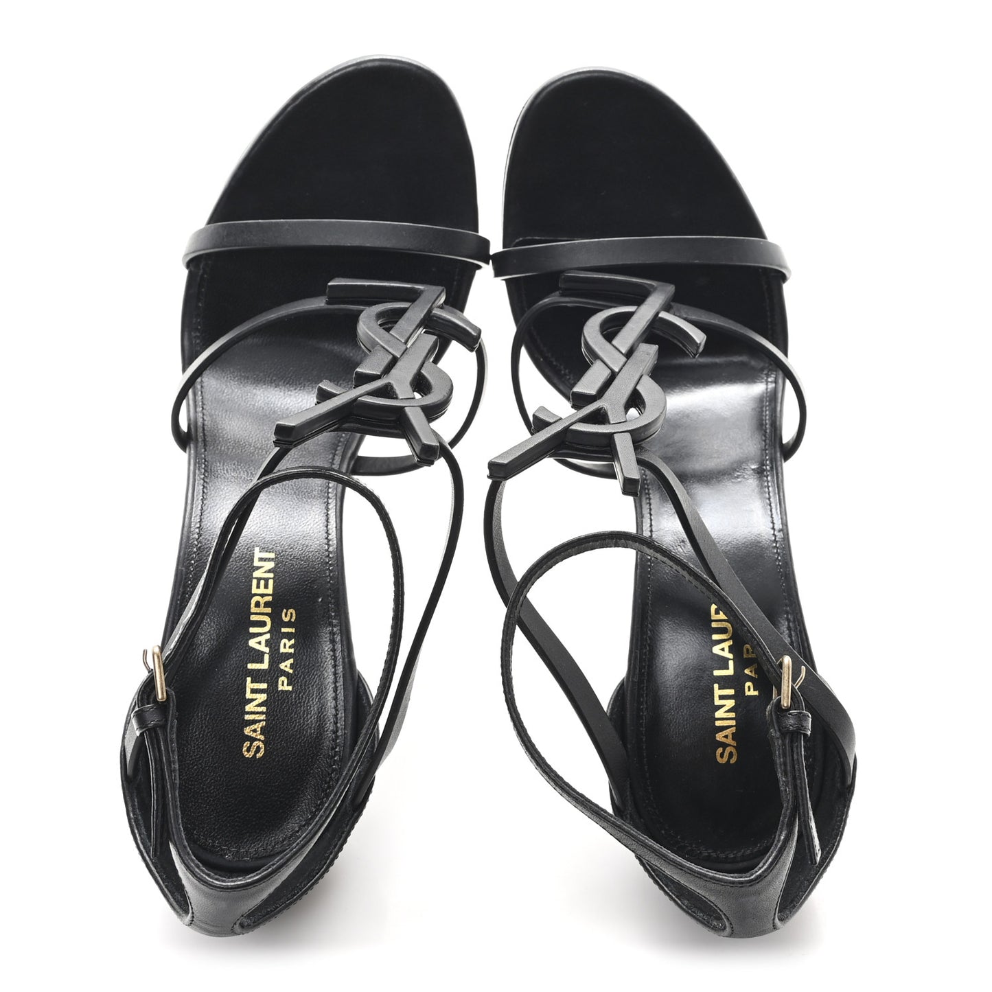 Calfskin Cassandra 100 Sandals 37 Black