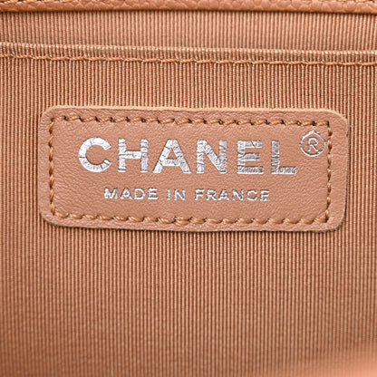 Chanel Caviar Quilted Medium Boy Flap Light Brown 6 of 11
