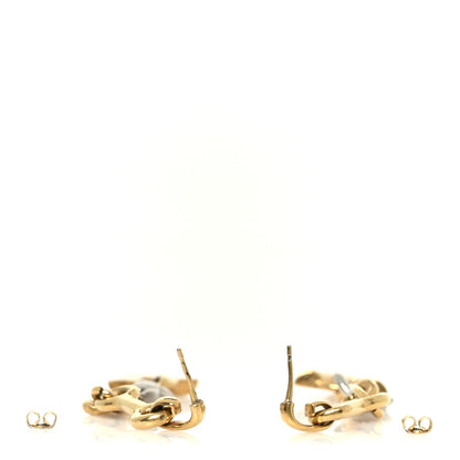 Louis Vuitton Essential V Dangle Earrings Gold Silver 3 of 4