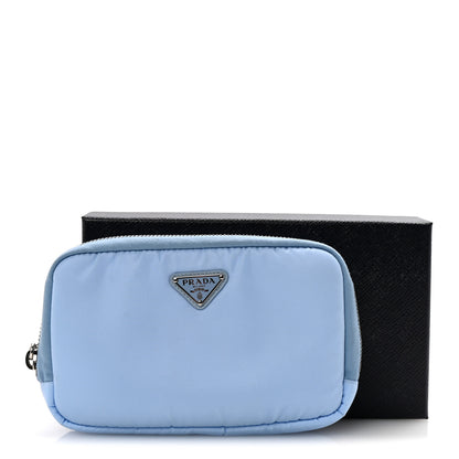Prada Nylon Vela Cosmetic Pouch Celeste 7 of 7