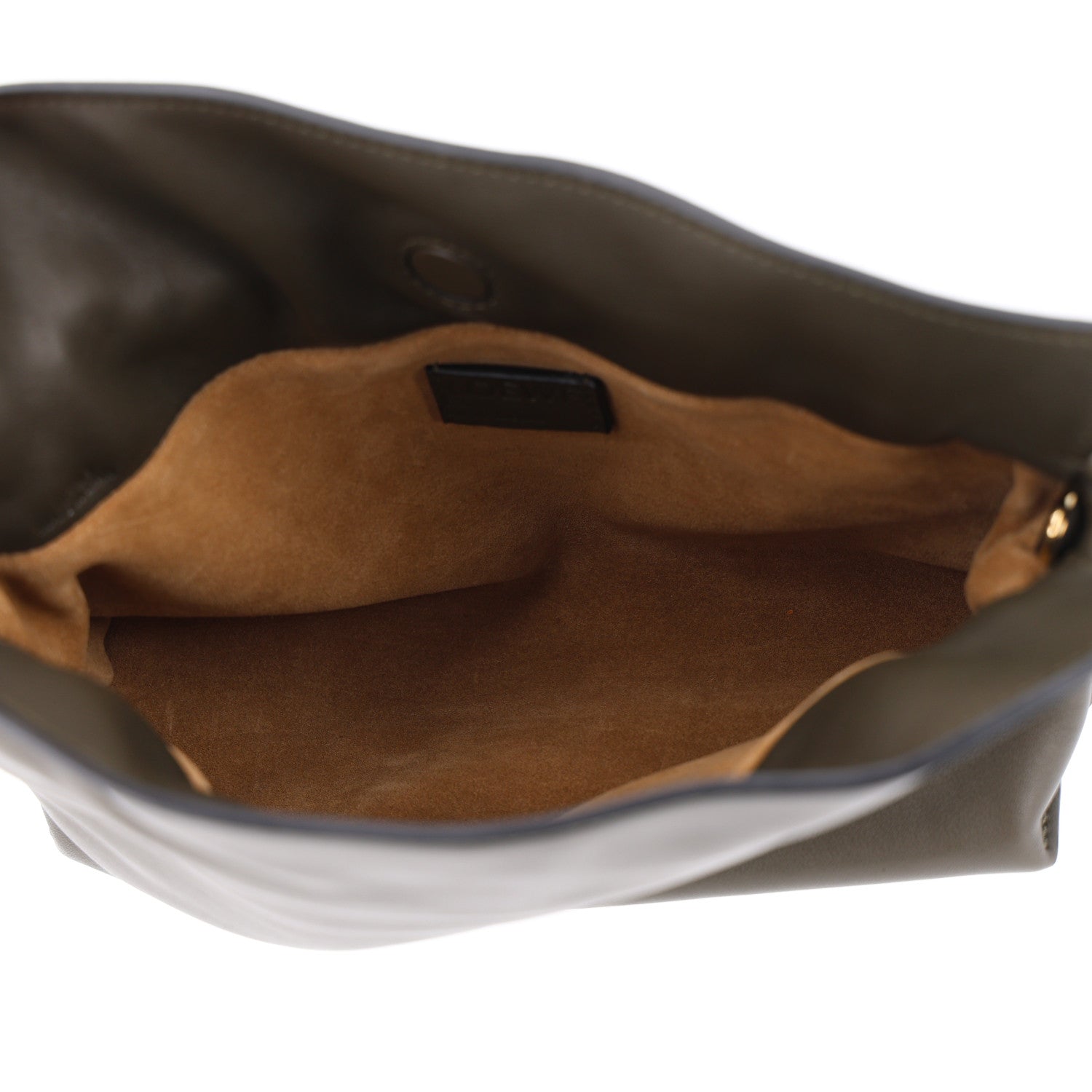 Loewe Calfskin Mini Flamenco Knot Clutch Dark Khaki 4 of 9