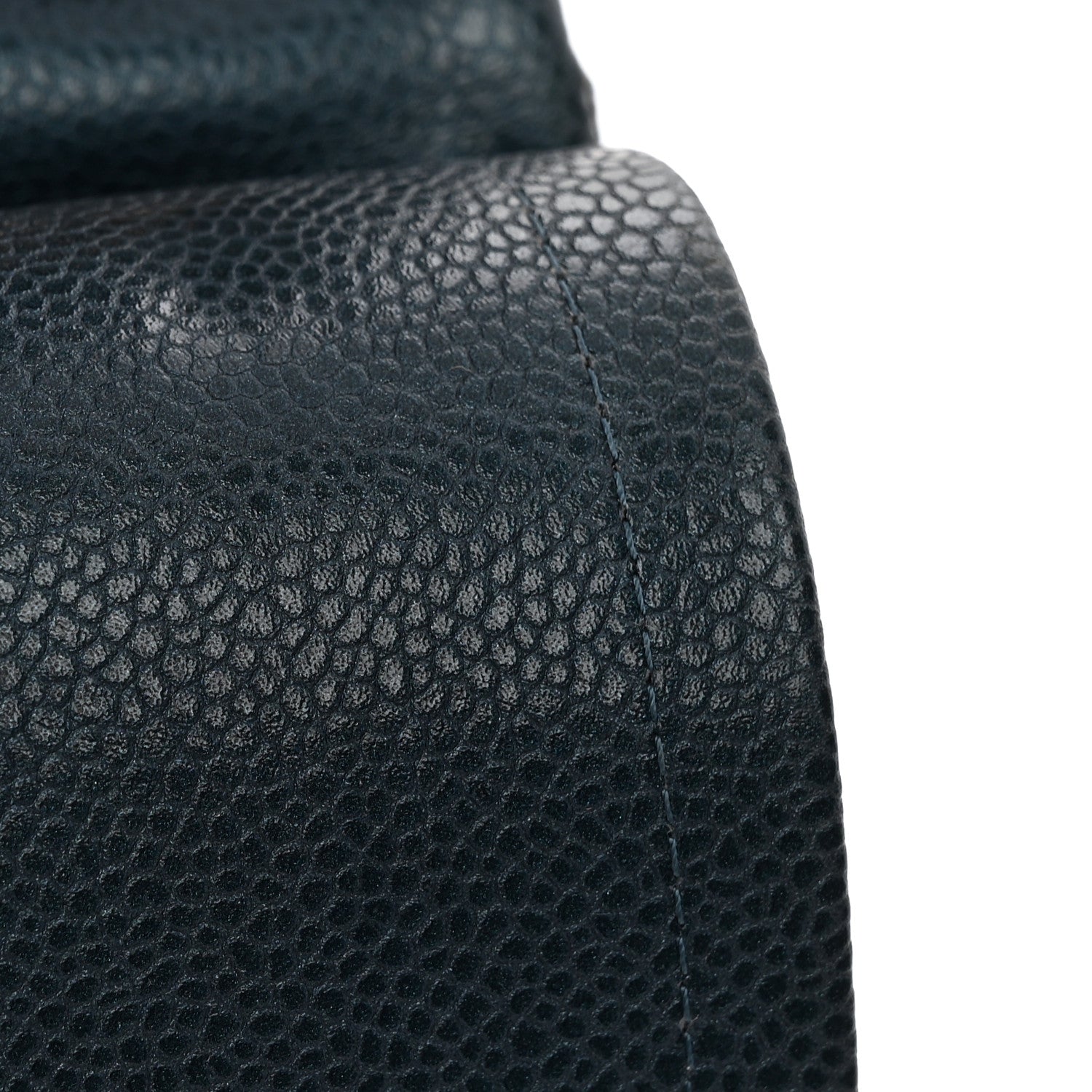 Chanel Metallic Caviar Quilted Jumbo Double Flap Dark Blue 15 of 15