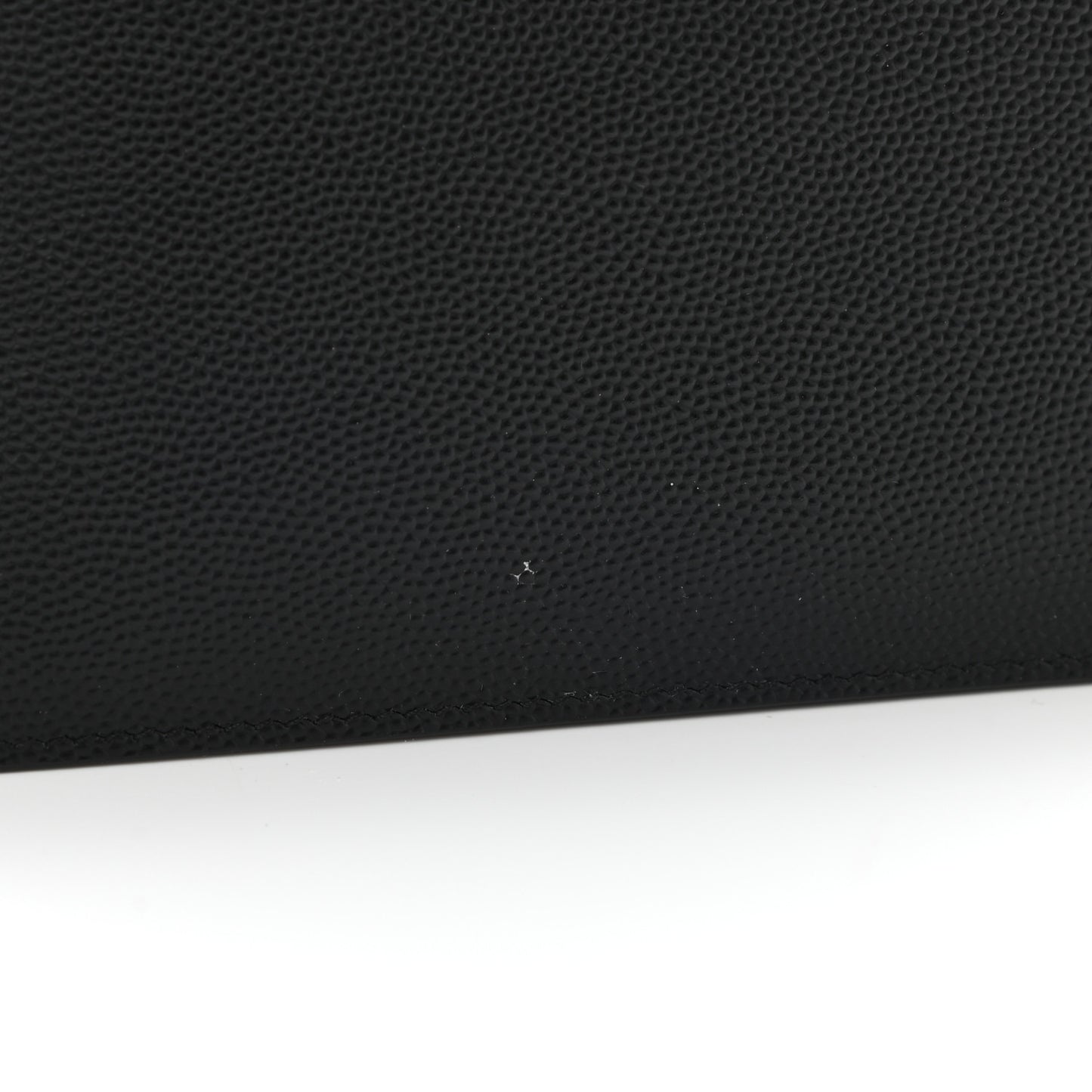 Grain De Poudre Foldover Logo Wallet Black