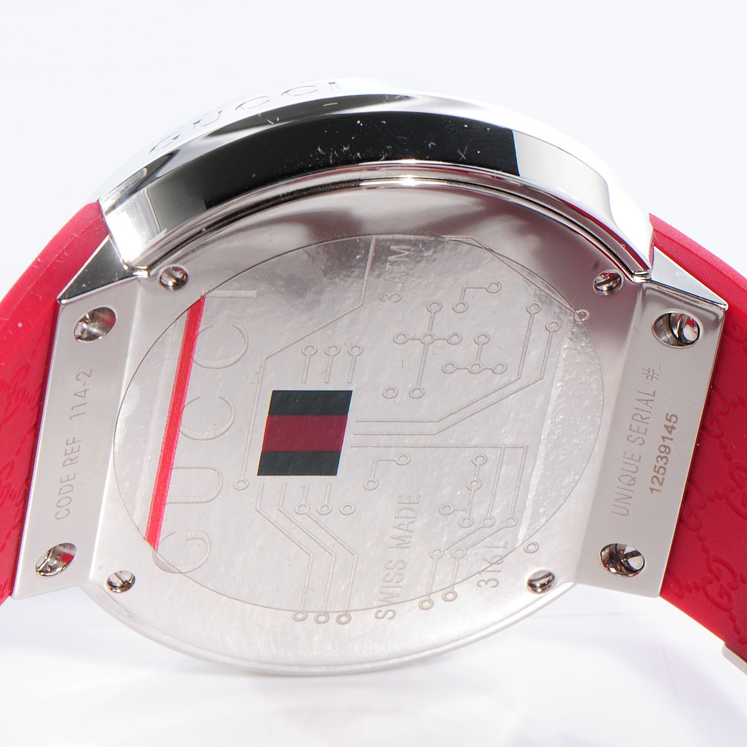 Gucci Stainless Steel Rubber 45mm Digital I-Gucci Watch Black 3 of 6