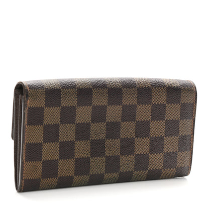 Louis Vuitton Damier Ebene Sarah Wallet 3 of 10