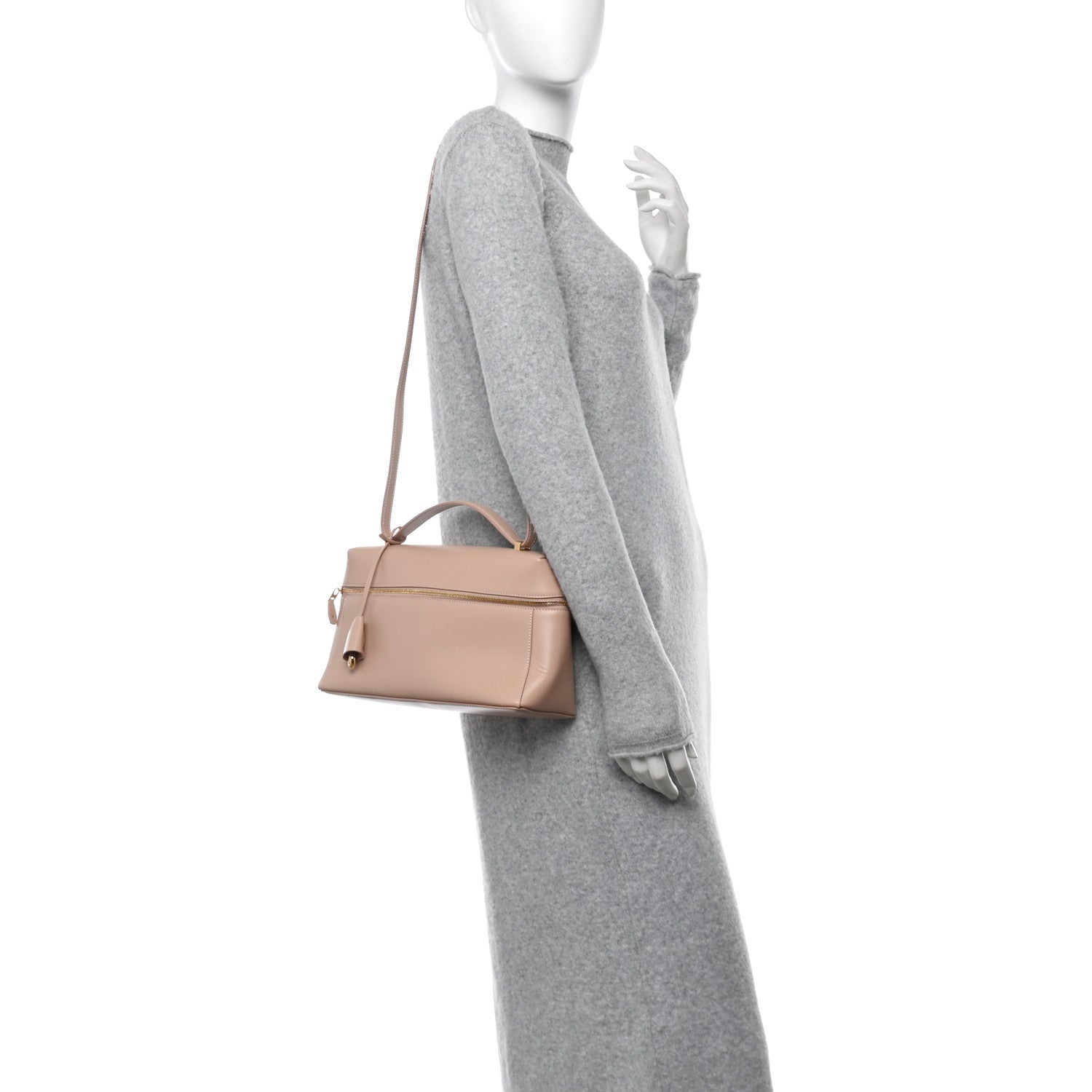 Loro Piana Smooth Calfskin Extra Bag L27 Feather Pink 2 of 11