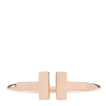 Tiffany 18K Rose Gold T Wire Ring 49 5 1 of 3