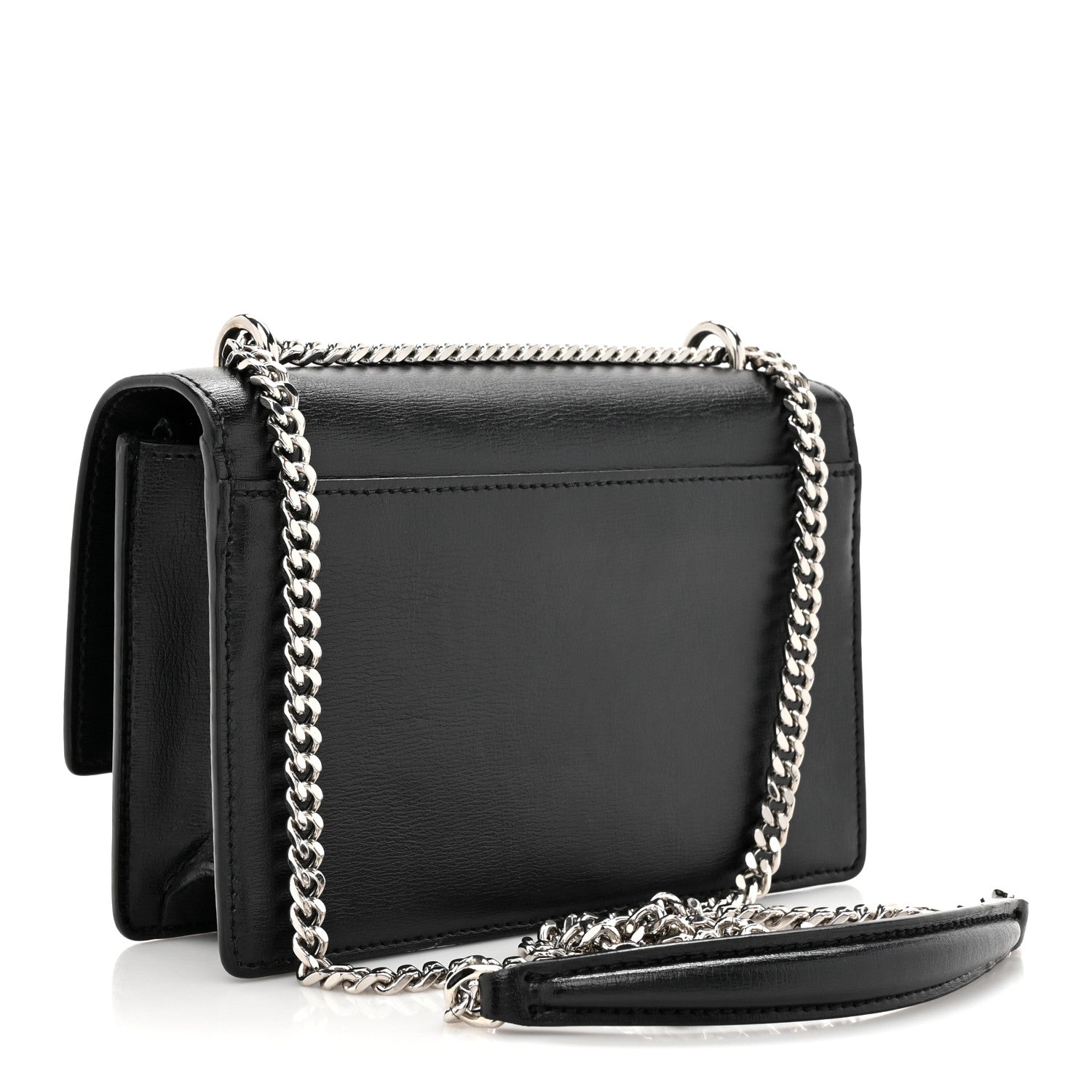 Saint Laurent Calfskin Monogram Sunset Chain Wallet 3 of 13