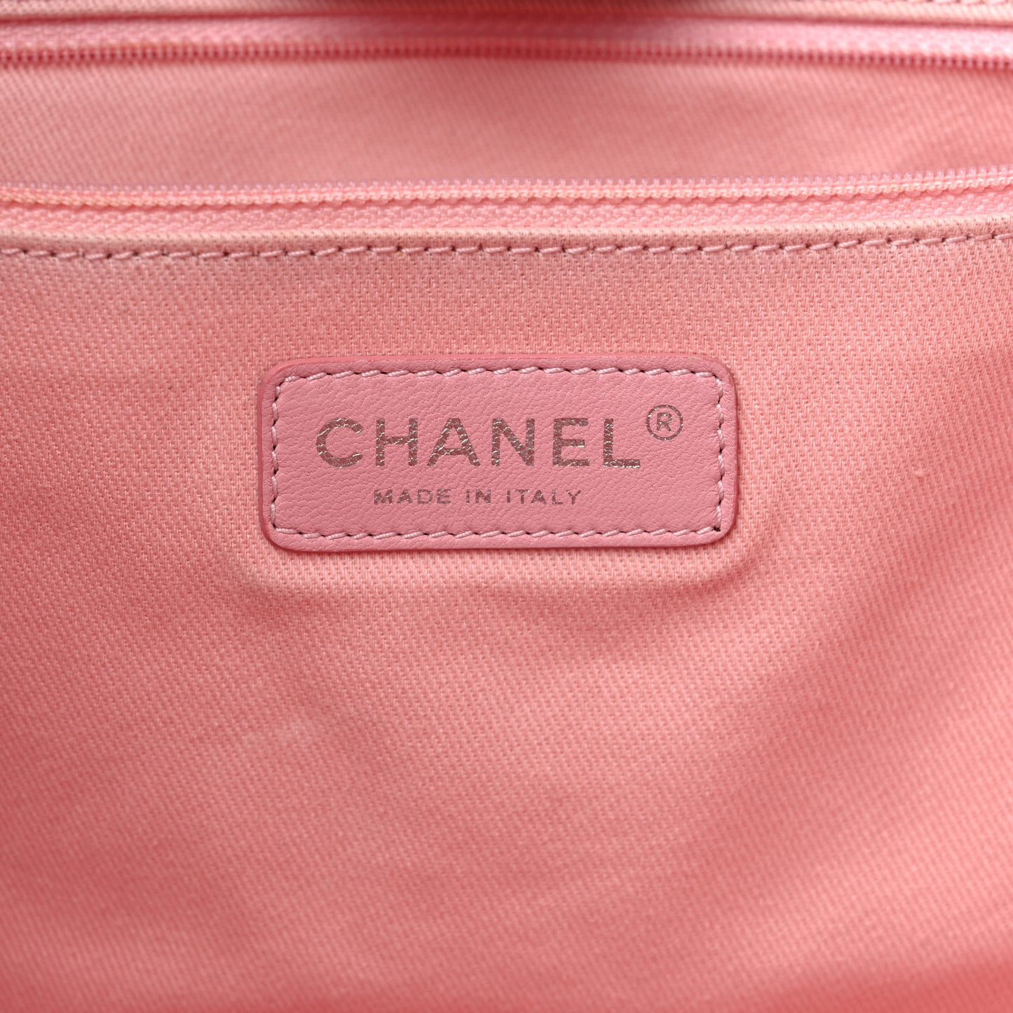 Woven Straw Raffia Medium Deauville Tote Pink