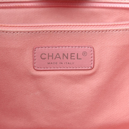 Chanel Woven Straw Raffia Medium Deauville Tote Pink 6 of 16