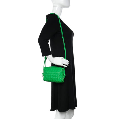 Bottega Veneta Nappa Intrecciato Mini Loop Camera Bag Parakeet 2 of 9