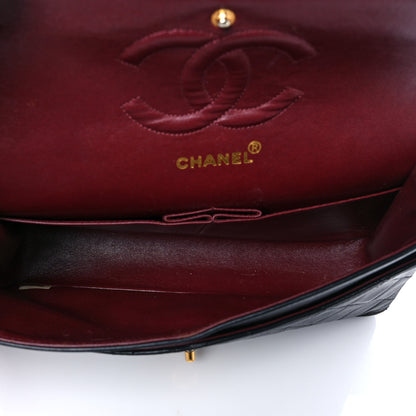 Chanel Lambskin Quilted Medium Double Flap Black 5 of 10
