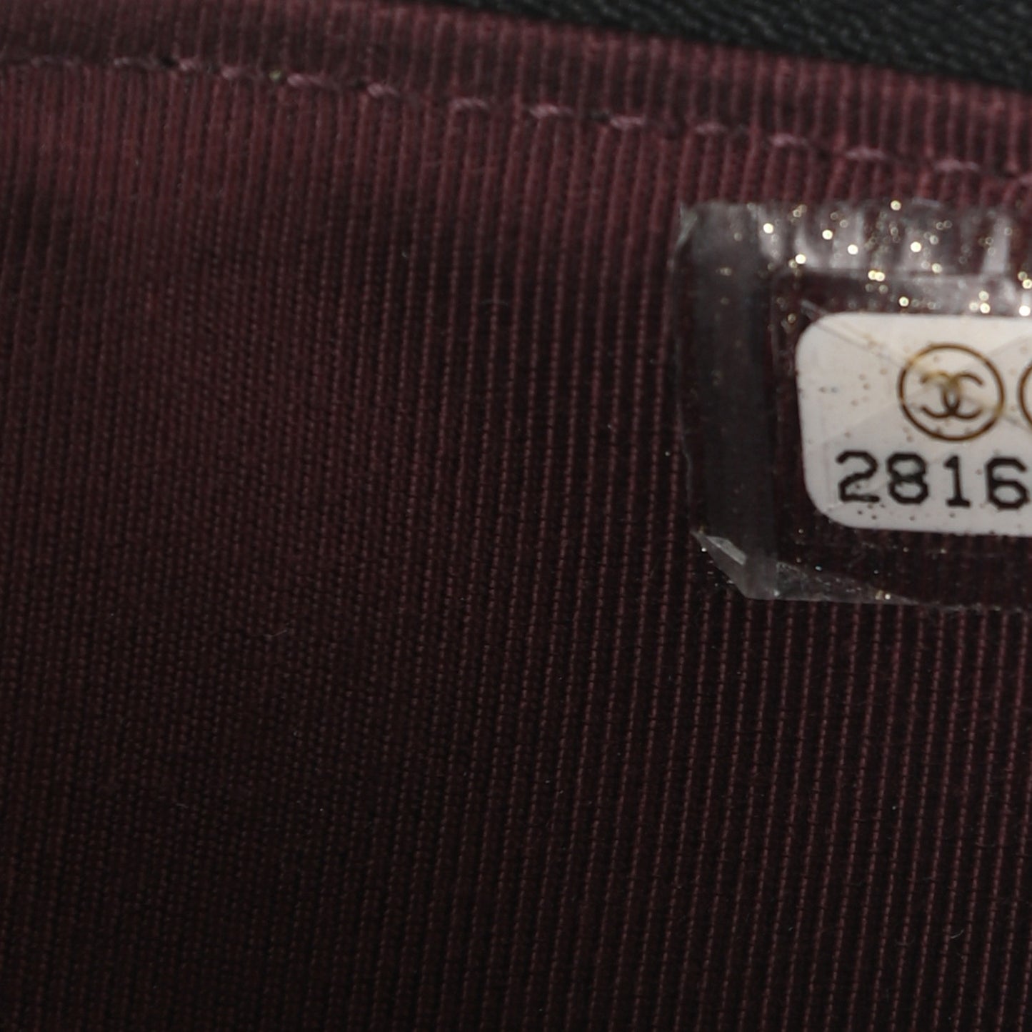 Caviar Quilted Classic Flat Wallet Pouch Black