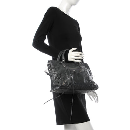 Balenciaga Agneau Classic Silver Hardware City Gris Fossile Anthracite 3 of 12