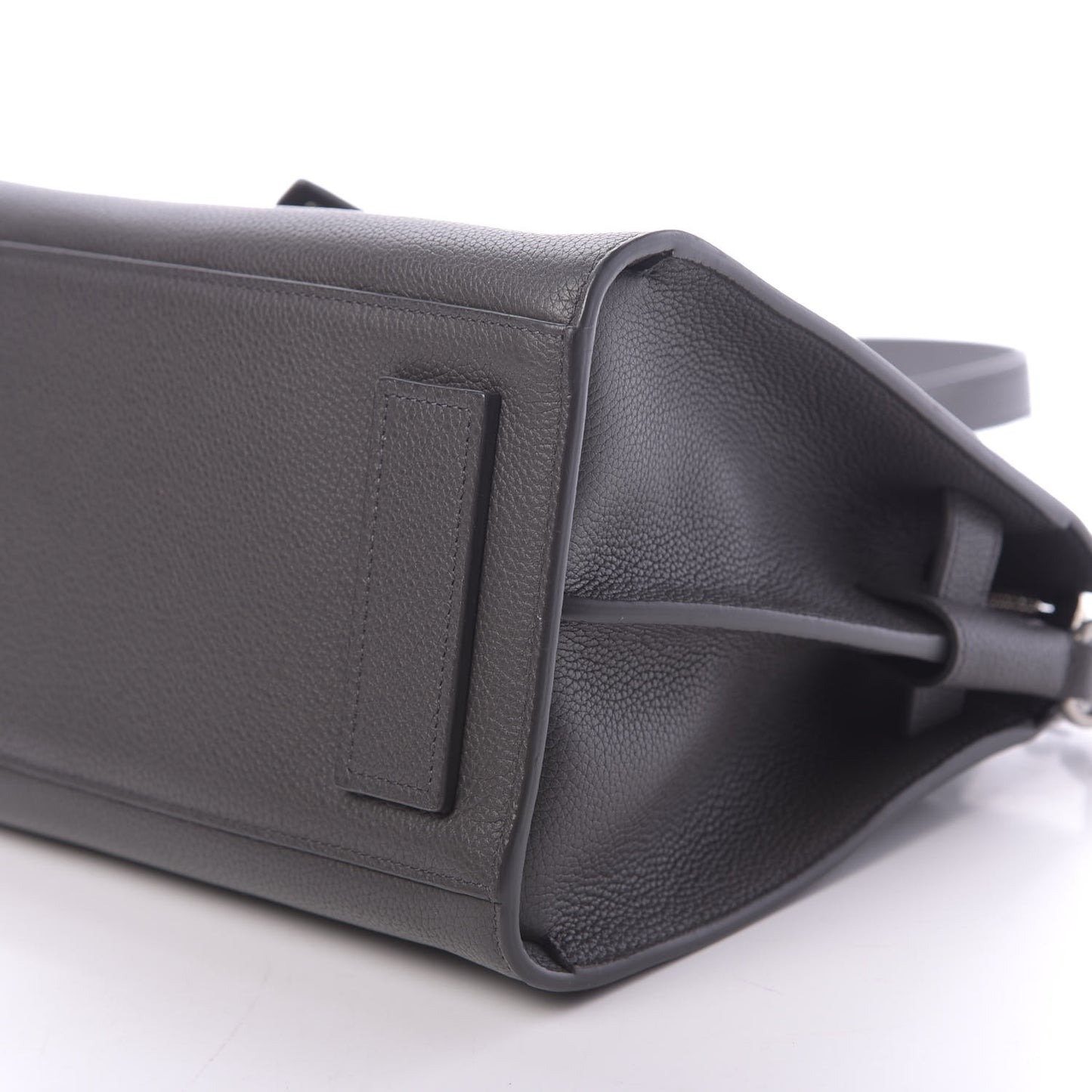 Grained Calfskin Baby Supple Sac De Jour Asphalt