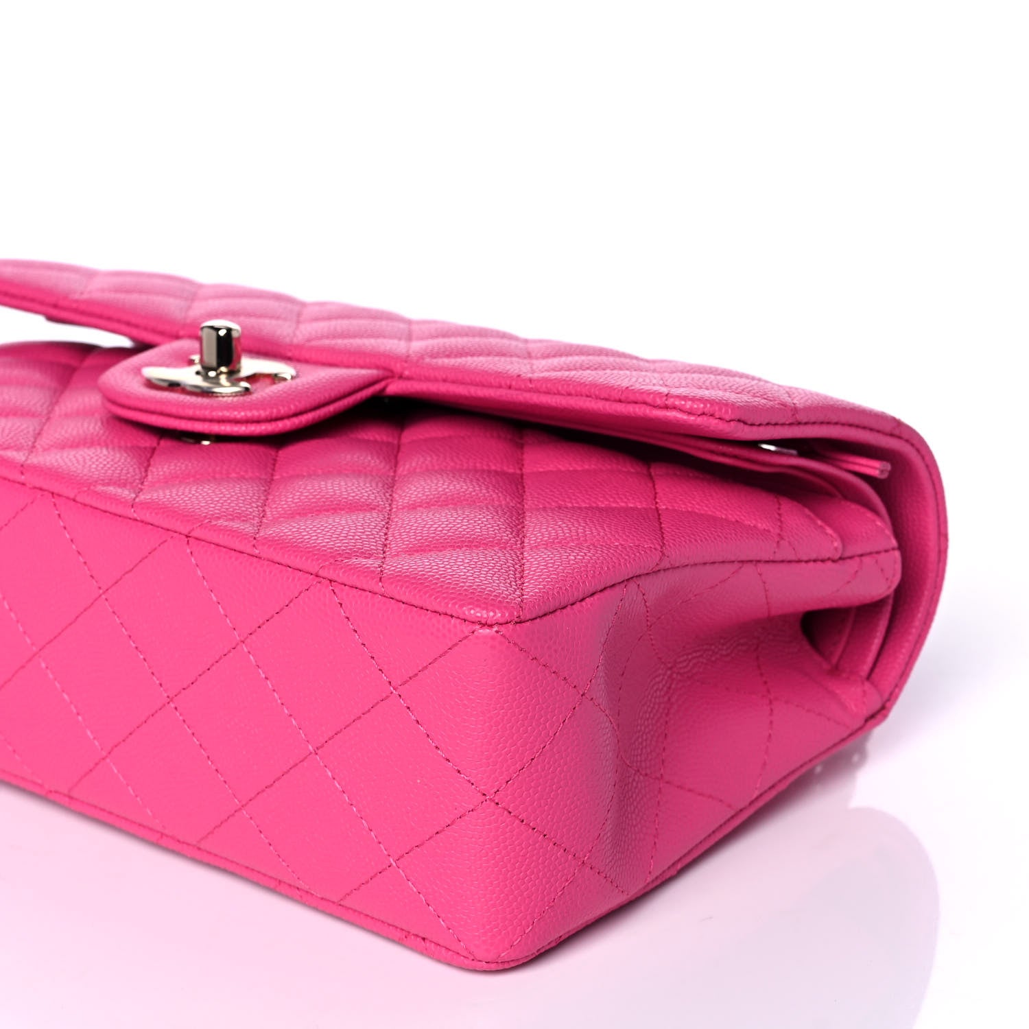 Chanel Caviar Quilted Small Double Flap Dark Pink 9 of 10