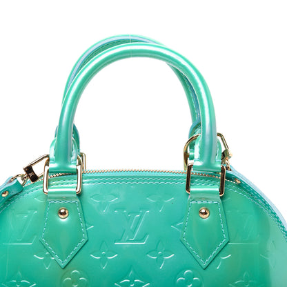 Louis Vuitton Vernis Alma BB Blue Lagon 10 of 26