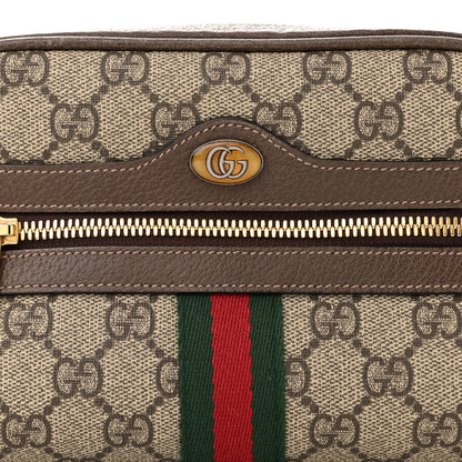 Gucci GG Supreme Monogram Web Small Ophidia Belt Bag 85 34 Dark Brown 9 of 11
