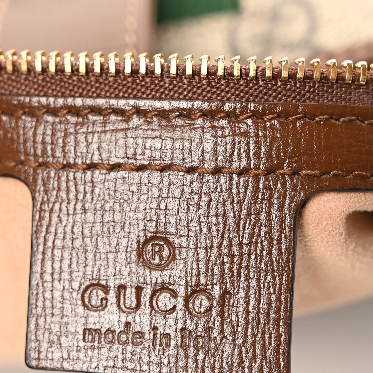 Gucci GG Supreme Monogram Azalea Calfskin Web Small Jackie 1961 Hobo Beige Ebony Brown Sugar 6 of 10